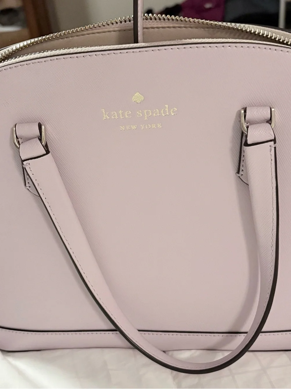 kate spade Pale LAVENDER Saffiano Dome Satchel